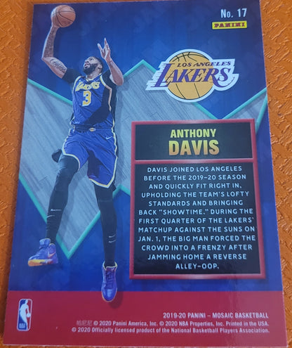 2019-20 Panini Mosaic #17 Anthony Davis Jam Masters