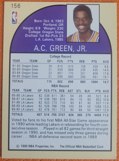 1990-91 Hoops #156 A.C. Green