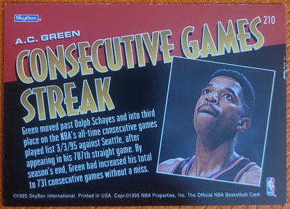 1995-96 Hoops #210 A.C. Green