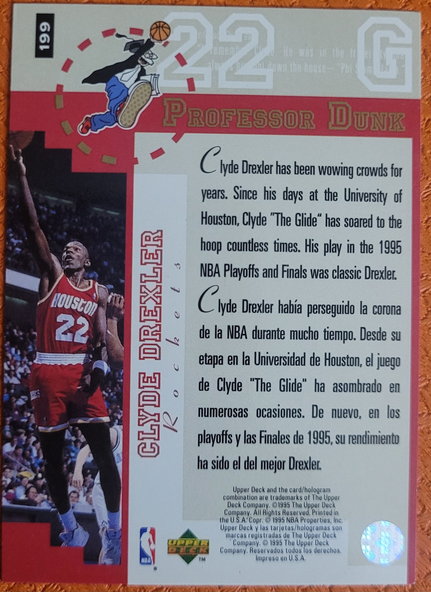 1995-96 Collector's Choice #199 Clyde Drexler