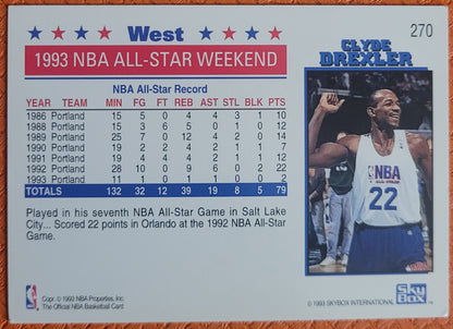 1993-94 Hoops #270 Clyde Drexler