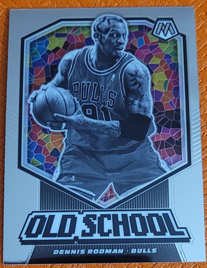 2019-20 Panini Mosaic #3 Dennis Rodman Old School