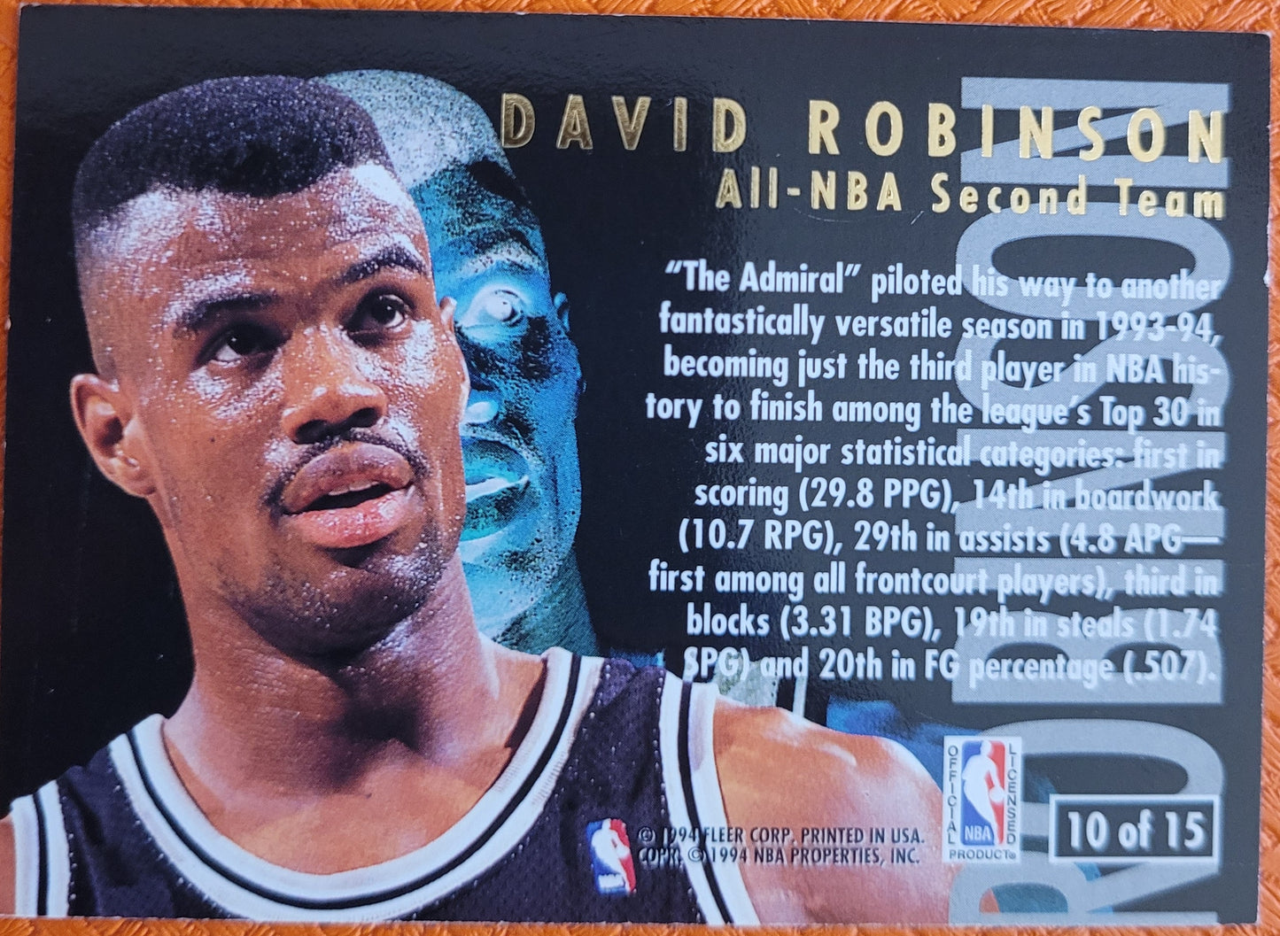 1994-95 Ultra #10 David Robinson All-NBA