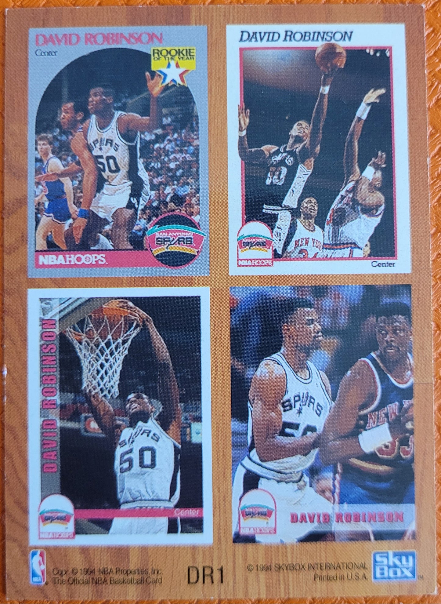 1993-94 Hoops #DR1 David Robinson