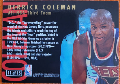 1994-95 Ultra #11 Derrick Coleman All-NBA