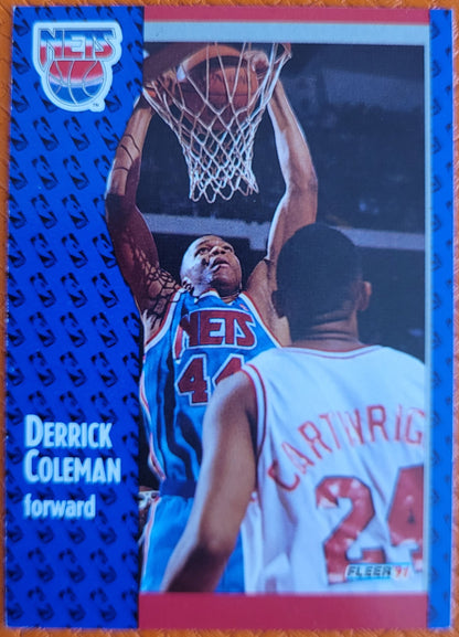 1991-92 Fleer #130 Derrick Coleman