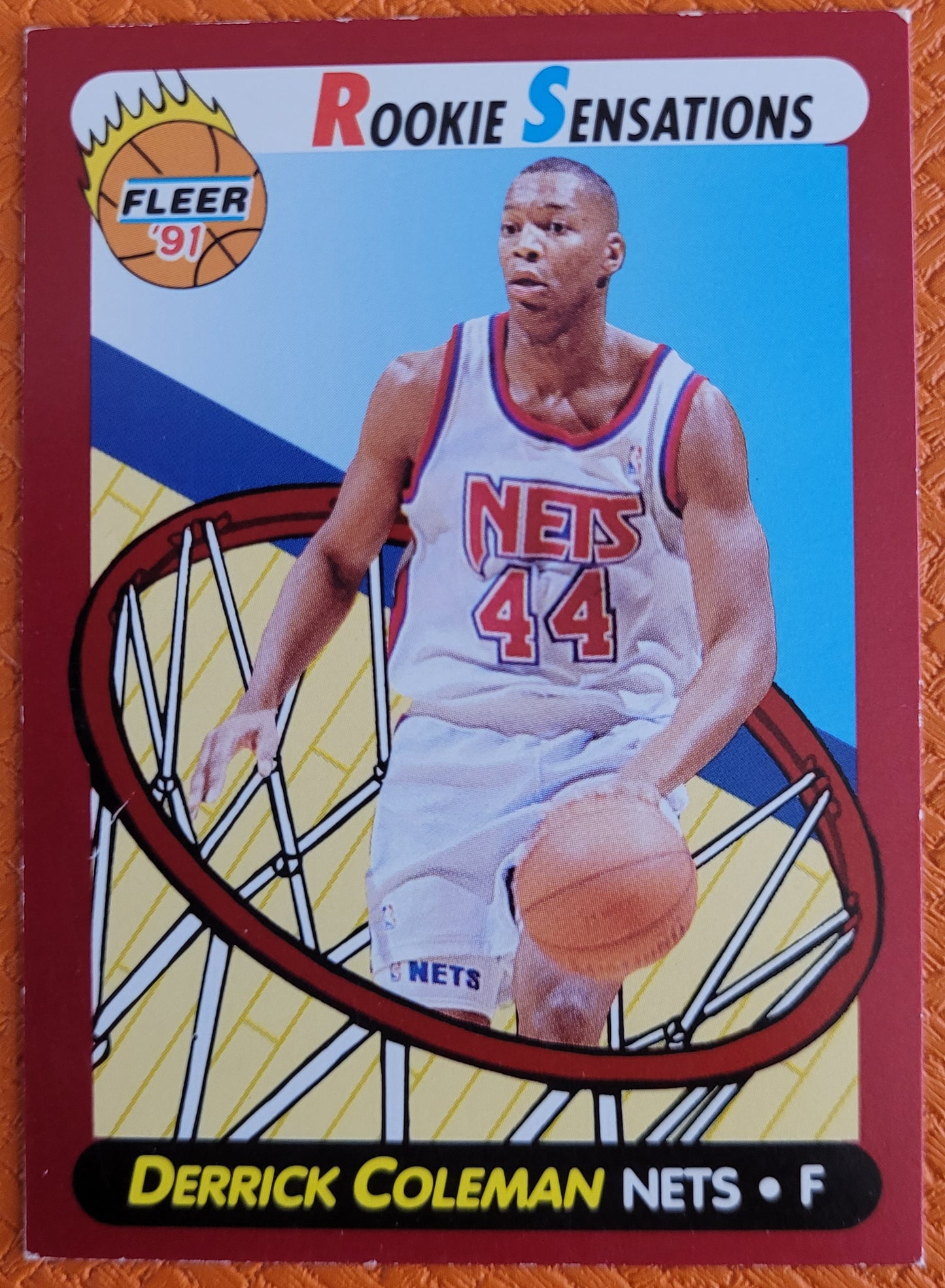 1991-92 Fleer #3 Derrick Coleman Rookie Sensations