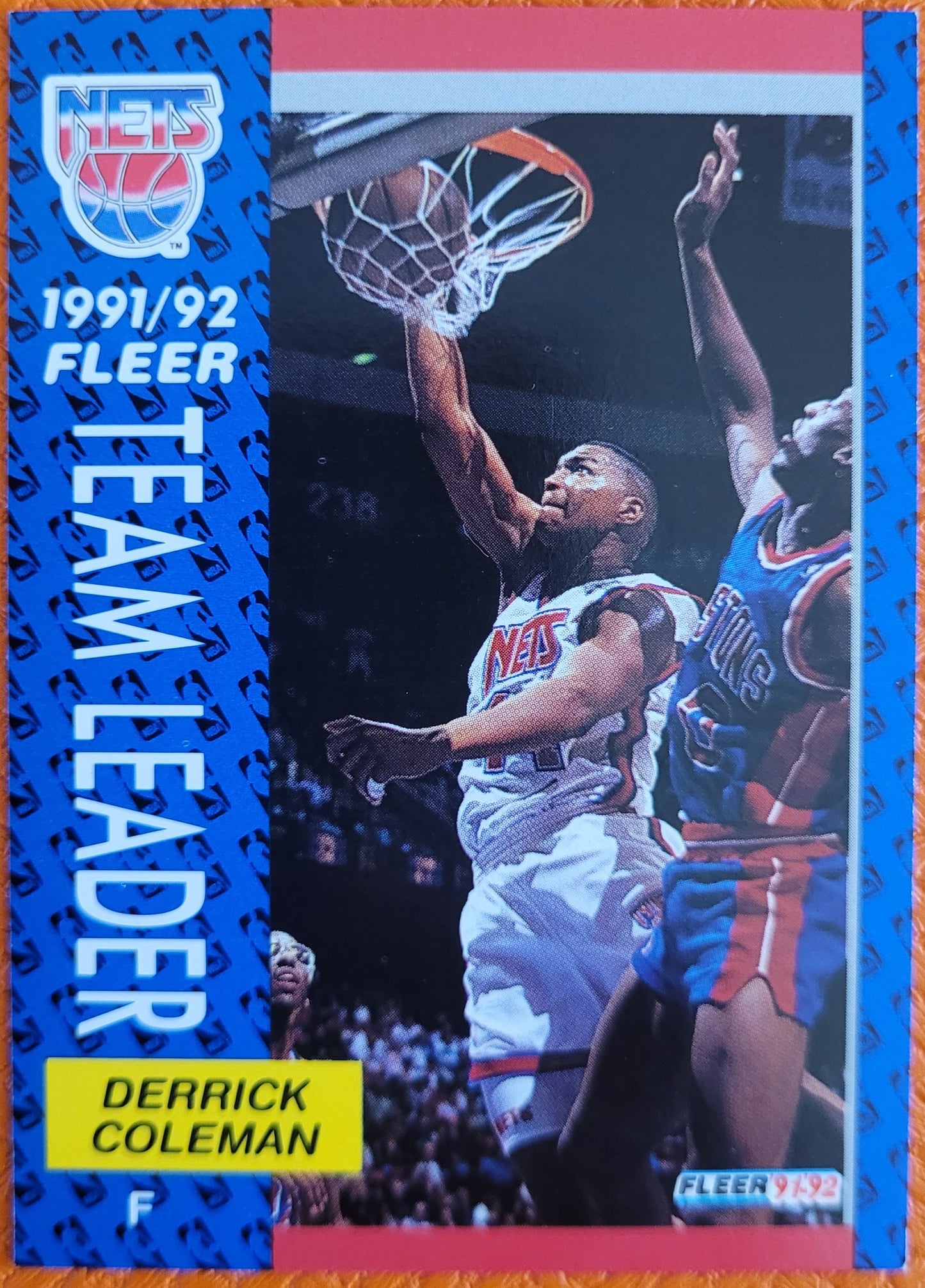 1991-92 Fleer #388 Derrick Coleman
