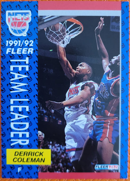 1991-92 Fleer #388 Derrick Coleman