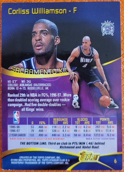 1997-98 Stadium Club #6 Corliss Williamson