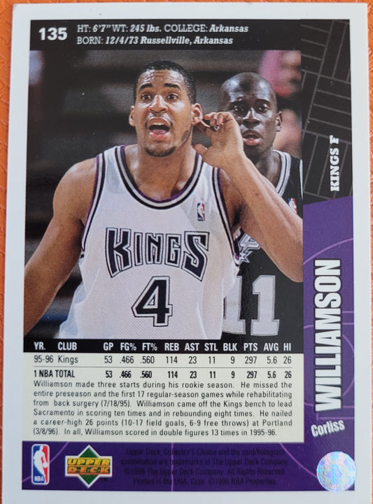 1996-97 Collector's Choice French #135 Corliss Williamson