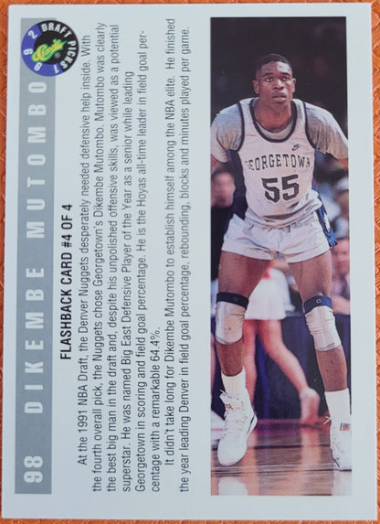 1992 Classic Draft Picks #98 Dikembe Mutombo