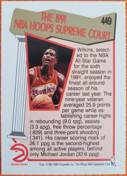 1991-92 Hoops #449 Dominique Wilkins