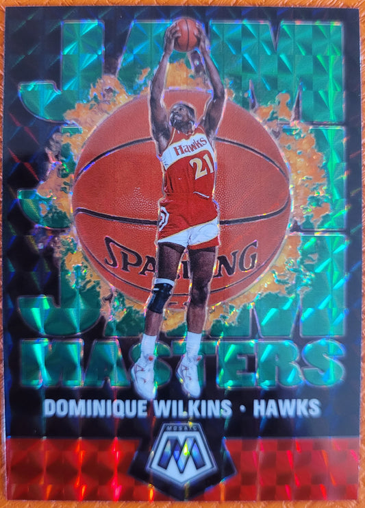 2019-20 Panini Mosaic #12 Dominique Wilkins Jam Masters Green