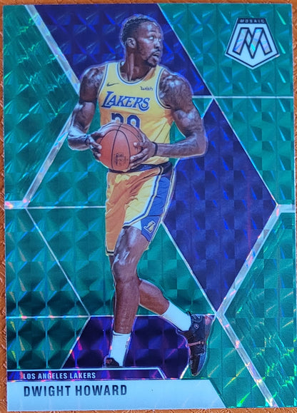 2019-20 Panini Mosaic #58 Dwight Howard Green Prizm