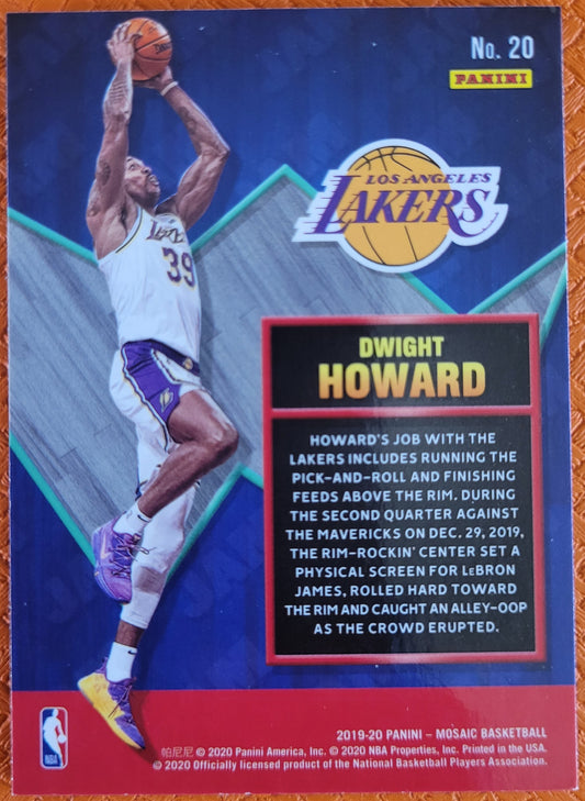 2019-20 Panini Mosaic #20 Dwight Howard Jam Masters Mosaic