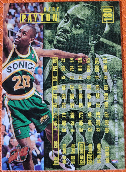 1995-96 Fleer European #180 Gary Payton