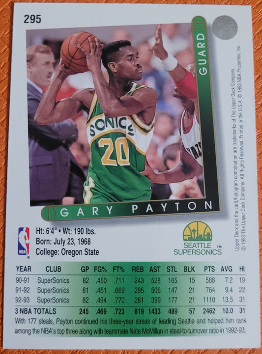 1993-94 Upper Deck #295 Gary Payton