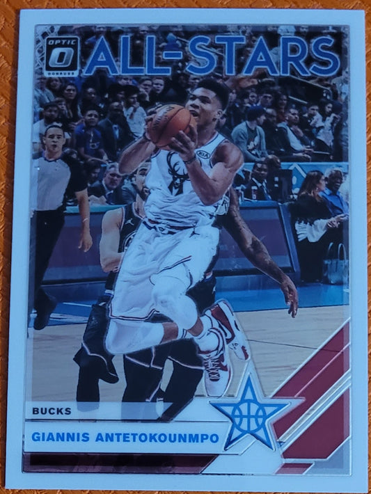 2019-20 Donruss Optic #1 Giannis Antetokounmpo All-Stars Holo
