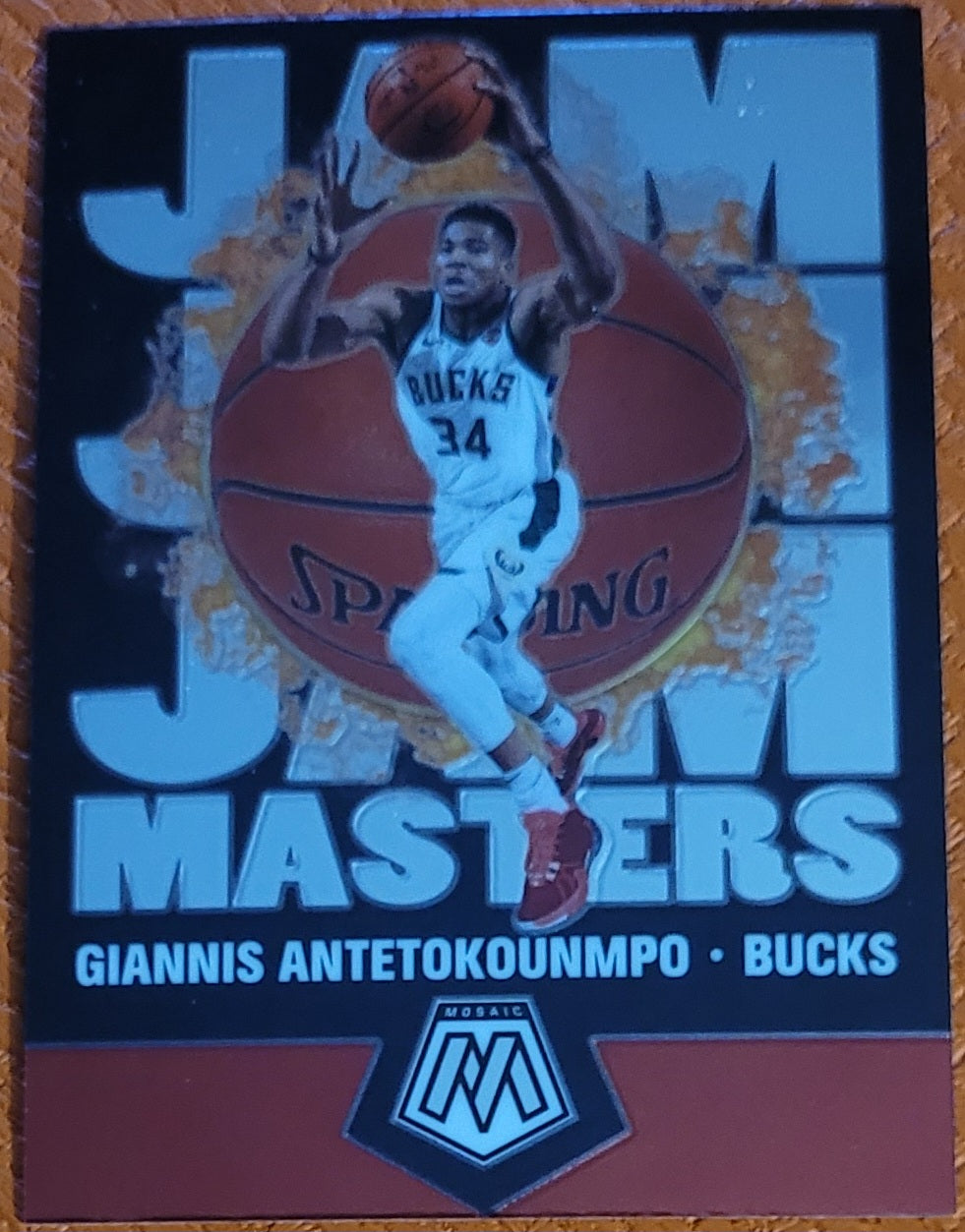 2019-20 Panini Mosaic #19 Giannis Antetokounmpo Jam Masters Mosaic