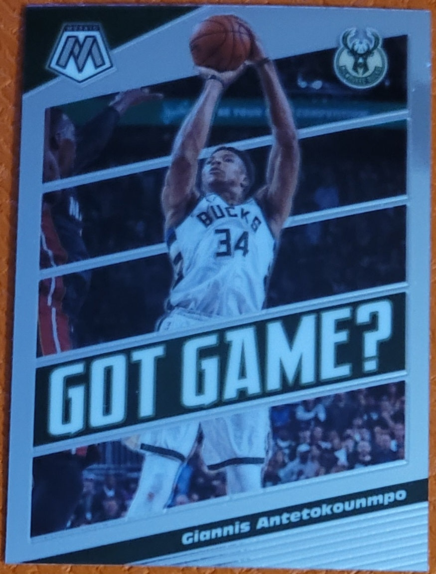 2019-20 Panini Mosaic #25 Giannis Antetokounmpo Got Game?