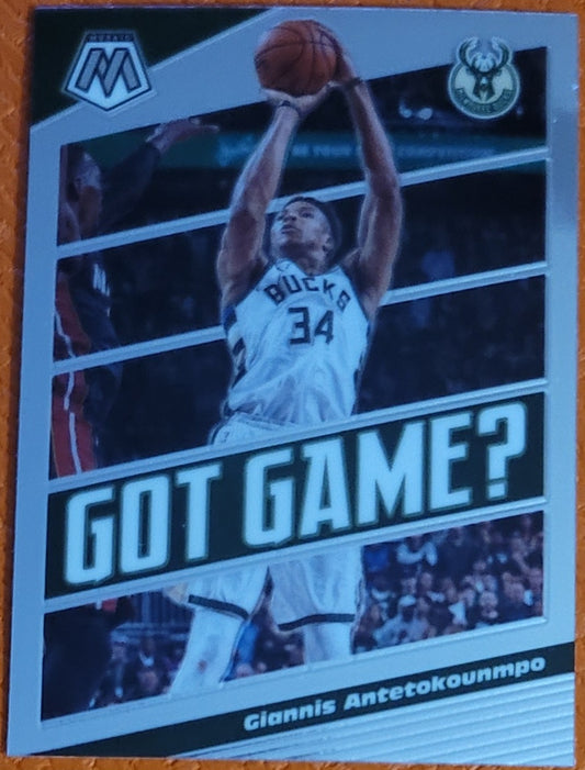 2019-20 Panini Mosaic #25 Giannis Antetokounmpo Got Game?
