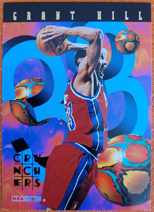 1995-96 Hoops #3 Grant Hill Grant Hill Number Crunchers Box Topper