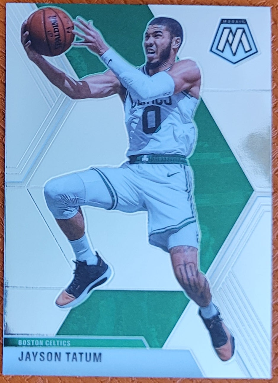 2019-20 Panini Mosaic #79 Jayson Tatum Silver Prizm