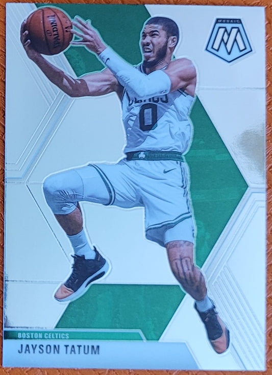 2019-20 Panini Mosaic #79 Jayson Tatum Silver Prizm