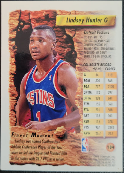 1993-94 Finest #184 Lindsey Hunter Refractors