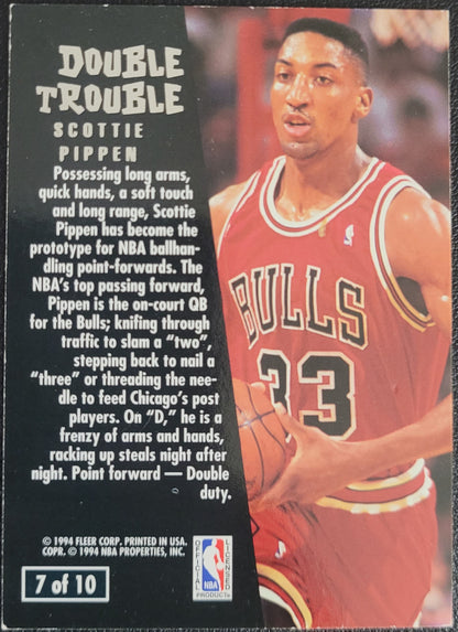 1994-95 Ultra #7 Scottie Pippen Double Trouble