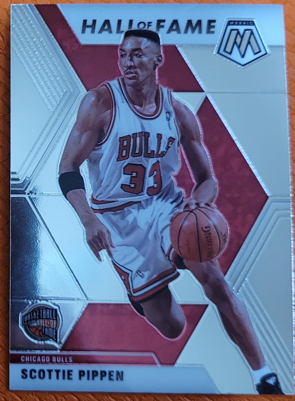 2019-20 Panini Mosaic #292 Scottie Pippen Silver Prizm
