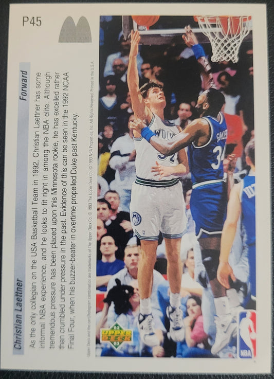 1992-93 Upper Deck McDonald's #P45 Christian Laettner