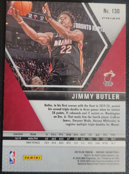 2019-20 Panini Mosaic #130 Jimmy Butler Camo Pink