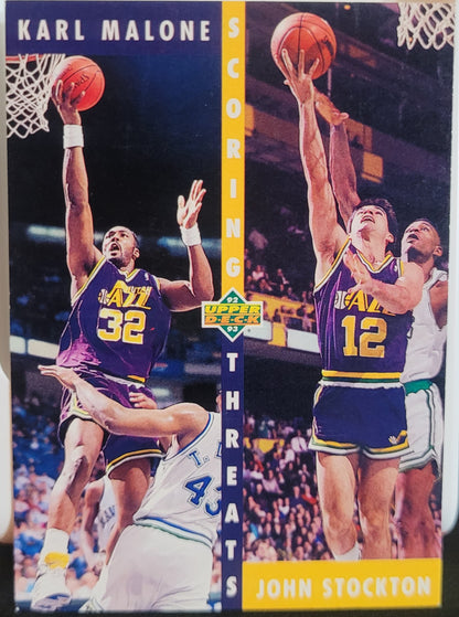 1992-93 Upper Deck #66 Karl Malone / John Stockton