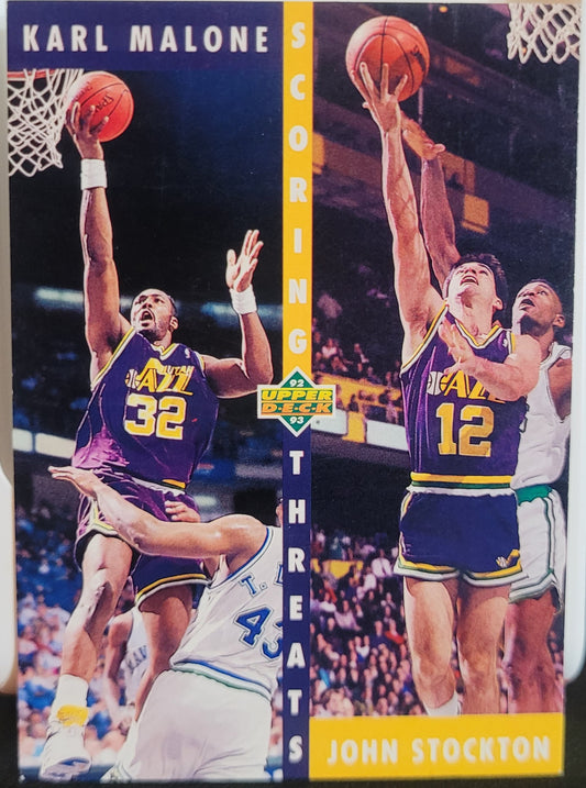 1992-93 Upper Deck #66 Karl Malone / John Stockton