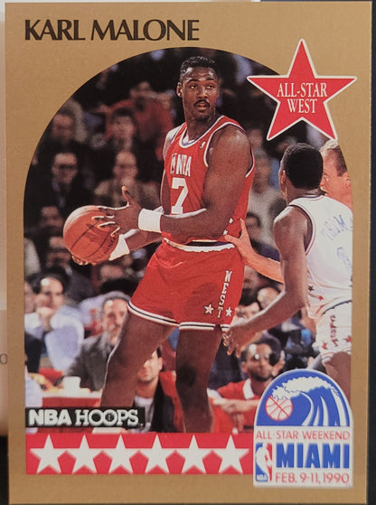 1990-91 Hoops #21 Karl Malone