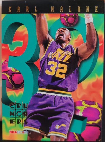 1995-96 Hoops #17 Karl Malone Number Crunchers
