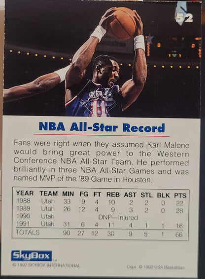 1992 SkyBox USA #52 Karl Malone