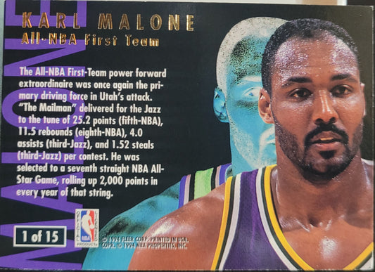 1994-95 Ultra #1 Karl Malone All-NBA