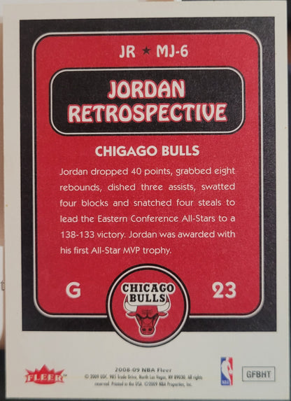 2008-09 Fleer #MJ-6 Michael Jordan Michael Jordan Retrospective