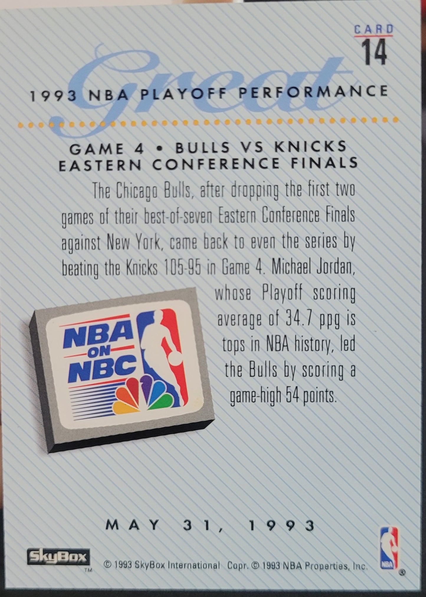 1993-94 SkyBox Premium #14 Michael Jordan