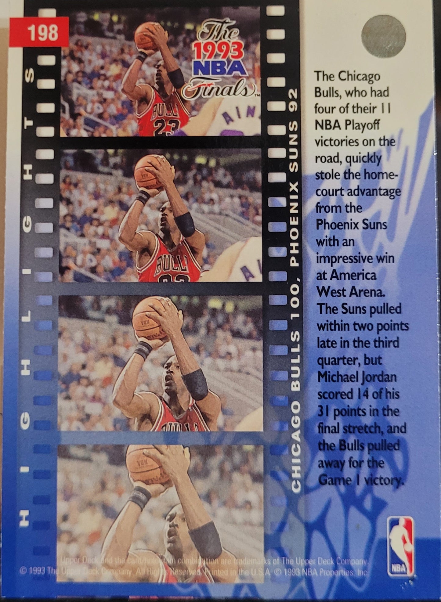 1993-94 Upper Deck #198 Michael Jordan
