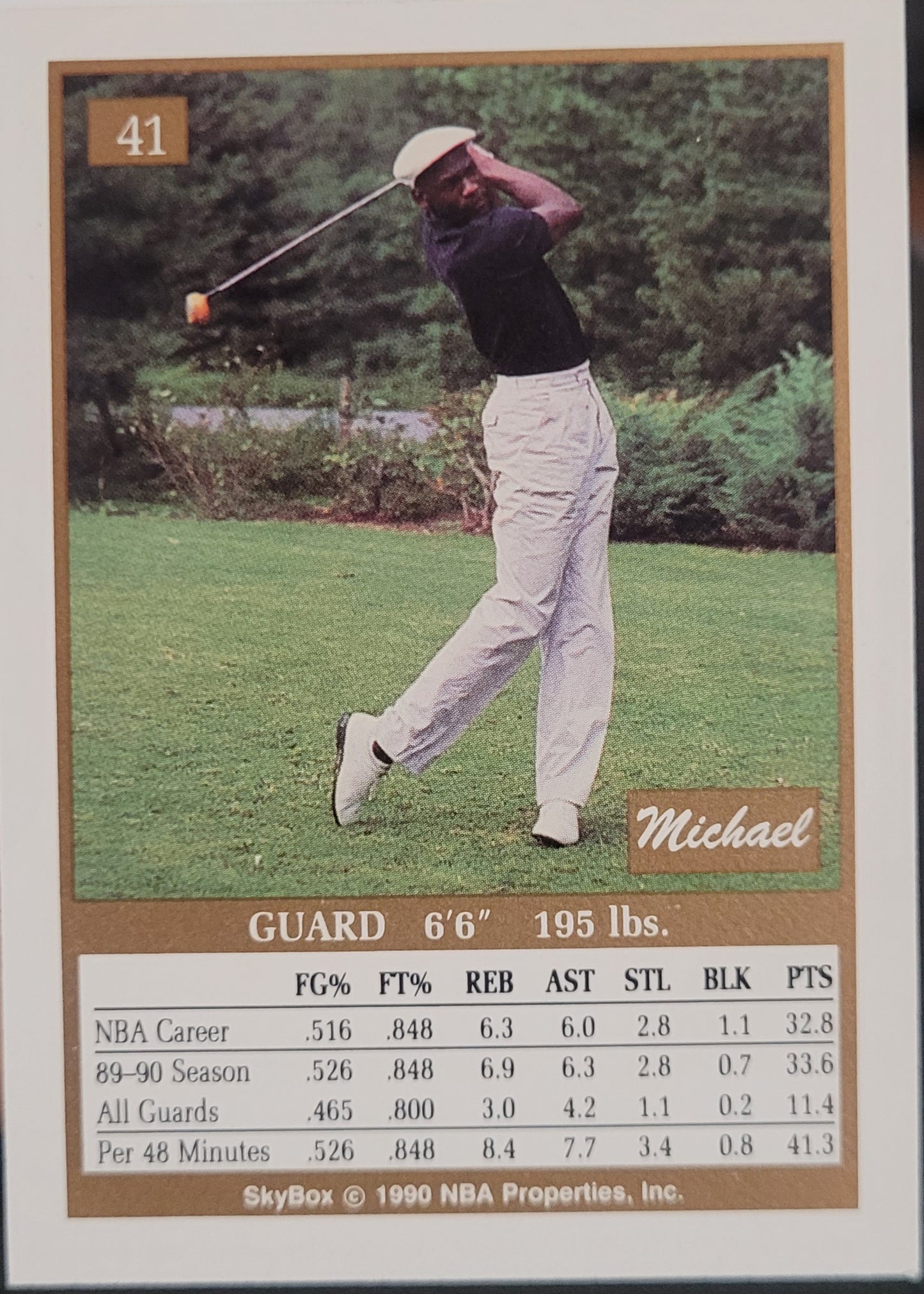 1990-91 SkyBox #41 Michael Jordan