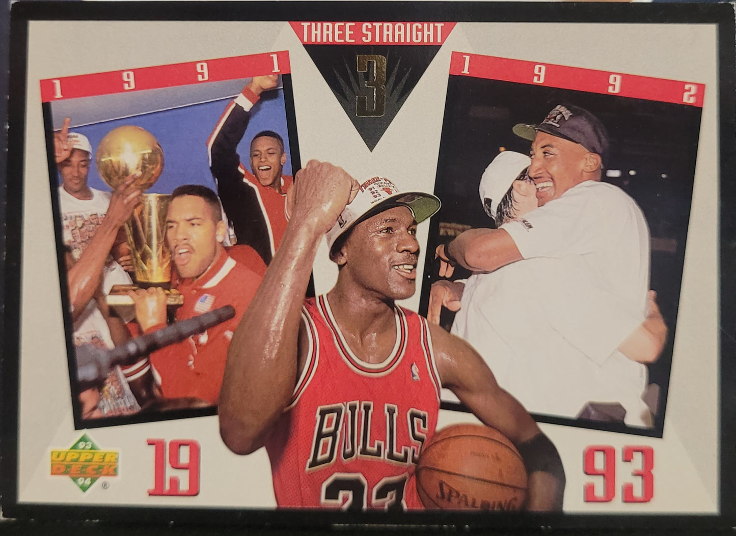1993-94 Upper Deck #SP-4 Chicago Bulls Three Straight