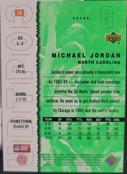 2003 UD Top Prospects #58 Michael Jordan