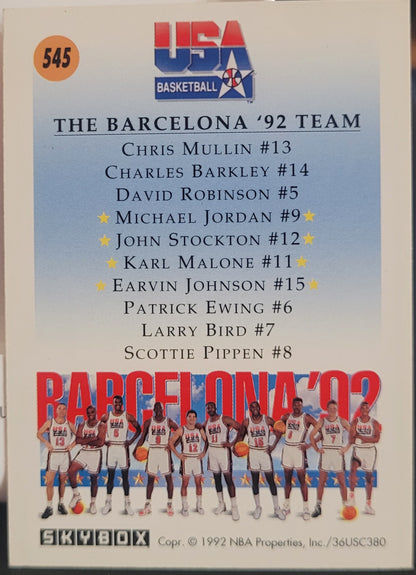1991-92 SkyBox #545 Michael Jordan & Team USA