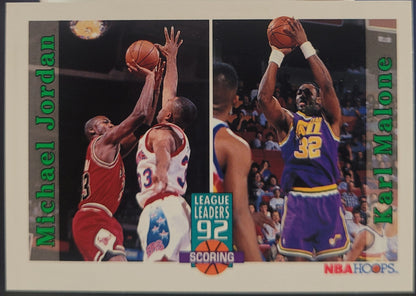 1992-93 Hoops #320 Michael Jordan / Karl Malone