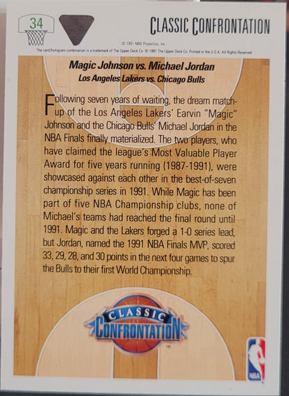 1991-92 Upper Deck #34 Magic vs. Jordan
