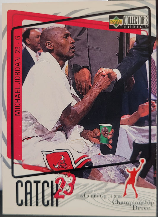 1997-98 Collector's Choice #189 Michael Jordan Catch 23 3x5